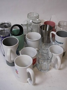 lot 28 image: Assorted Set of Mugs and Glasses