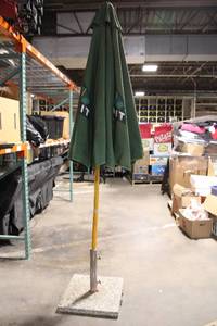 lot 38 image: Summit Brewing Co. Outdoor Patio Umbrella with Granite Base