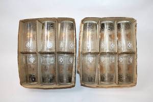 lot 108 image: Set of 12 Vintage Masonic Theme Drinking Glasses