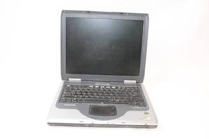 lot 154 image: Used Compaq Laptop with Silver Finish
