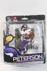 lot 168 image: Adrian Peterson NFL Action Figure - Minnesota Vikings RB