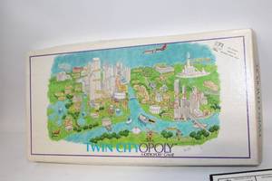 lot 173 image: Vintage Twin Cityopoly Board Game - Complete Set