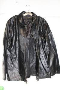 lot 195 image: Maurice Ricard Black Leather Jacket - Size Large