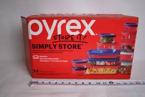 lot 231 image: Pyrex Simply Store 24 Piece Glass Storage Set with Lids