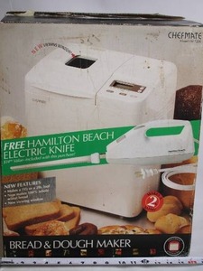 lot 240 image: Chefmate Bread & Dough Maker with Hamilton Beach Electric Knife