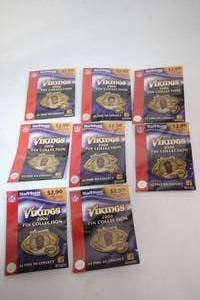 lot 256 image: Set of 8 Minnesota Vikings 2006 Pin Collection