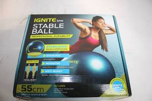 lot 274 image: SPRI Ignite 55cm Stability Ball with Pump and Guide