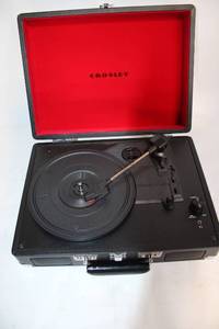 lot 305 image: Crosley Portable Turntable with Built-in Speakers