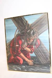 lot 320 image: Framed Artwork by Carol Heyer Depicting a Religious Scene