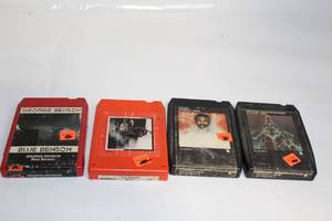 lot 335 image: Vintage Lot of 4 8-Track Tapes Featuring George Benson and Ronnie Laws