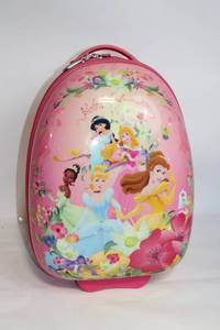 lot 340 image: Disney Princess Kids Wheeled Backpack Suitcase