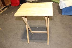 lot 366 image: Folding Wooden Snack Table