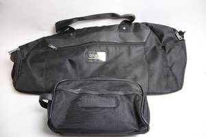 lot 382 image: Lifetime Black Travel Duffel Bag with Toiletry Case