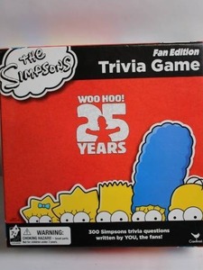 lot 388 image: The Simpsons 25th Anniversary Trivia Game Fan Edition