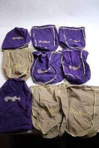 lot 402 image: Collection of 15 Crown Royal Drawstring Bags
