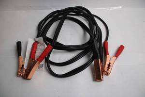 lot 403 image: Heavy-Duty Jumper Cables with Copper Clamps