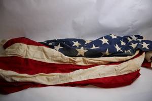 Large Vintage American Flag