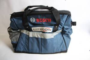 lot 418 image: Bosch Litheon Tool Bag with Carry Straps and Pockets