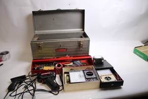 lot 442 image: Craftsman Toolbox with Electronics and Electrical Tools