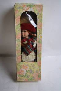 lot 457 image: Vintage Handcrafted Porcelain Doll in Original Packaging