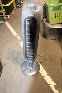 lot 498 image: Oscillating Tower Fan with Adjustable Height