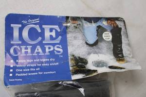 lot 201 image: Original Ice Chaps with Padded Knees and Velcro Straps