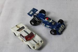 Set of 2 Vintage Die-Cast Racing Cars