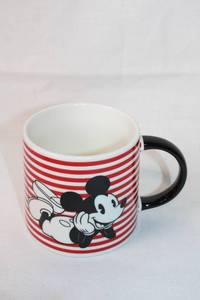 lot 237 image: Disney Mickey Mouse Striped Ceramic Mug