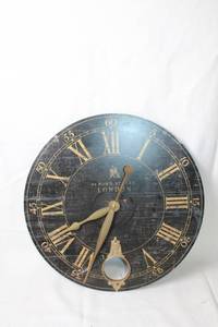 lot 276 image: Vintage Bond Street London Wall Clock with Roman Numerals