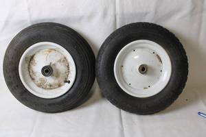 lot 296 image: Pair of Marathon Universal Wheelbarrow Tires