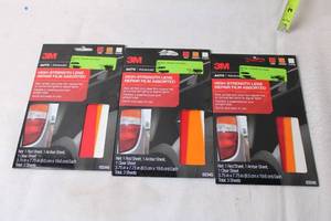 lot 322 image: Set of 3 High-Strength Lens Repair Film Assorted by 3M