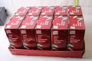 lot 331 image: 12 Boxes of 300 Clear Incandescent Mini Lights - IndoorOutdoor