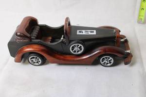 lot 346 image: Vintage Wooden Model Convertible Car