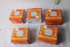 lot 347 image: Lot of 5 Boxes Sylvania Opale Natural 45W LED Bulbs