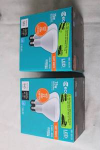 lot 348 image: Set of 4 Ecosmart 75W Equivalent BR30 Dimmable LED Light Bulbs - Soft White