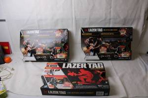 lot 391 image: Set of 3 Nerf Lazer Tag Single Blaster Packs