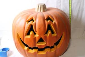 lot 428 image: Large Decorative Pumpkin with Interior Light