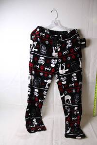 lot 460 image: Star Wars Holiday Fleece Pants - Stormtrooper Design, Large