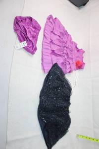 lot 461 image: DKNY Toddler Girls Dress and Diaper Cover Set with Additional Sequined Skirt