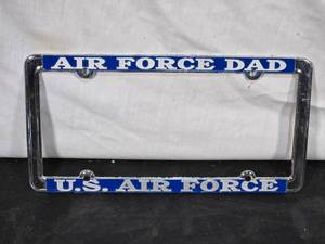 lot 6 image: Air Force Dad License Plate Frame