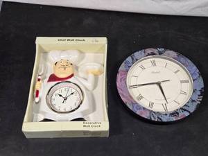 lot 20 image: Set of Two Decorative Wall Clocks