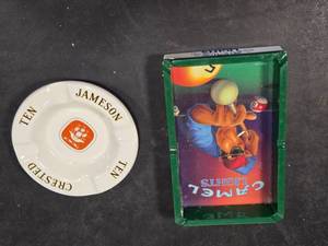 lot 31 image: Camel Lights Advertising Tray and Jameson Ashtray