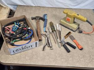 lot 92 image: Assorted Hand Tools and Electric Sander