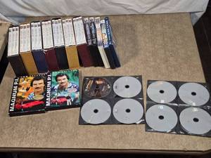 lot 136 image: Lot of TV Show DVDs with Murder, She Wrote, Magnum P.I., Hunter, Kojak, Simon & Simon, and NCIS.
