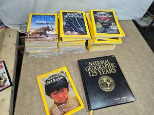 lot 155 image: Lot of National Geographic Magazines and Book