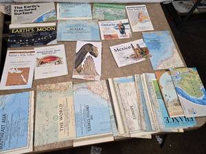 lot 156 image: Huge Lot of National Geographic Maps and Guides