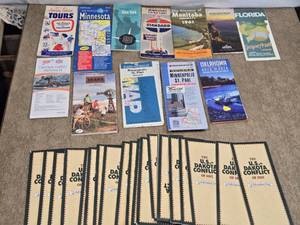 lot 157 image: Vintage Travel Brochures and Maps