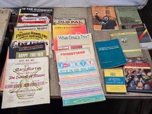 lot 184 image: Huge Lot of Vintage Music Books and Sheet Music