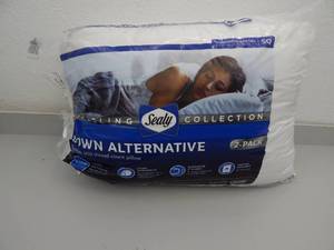 lot 24 image: 2 Pack Down alternative Sealy Pillows
