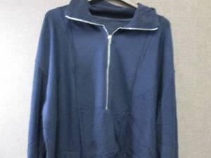 lot 1 image: 2 each Ladies 2XL Navy Half Zip Jac...